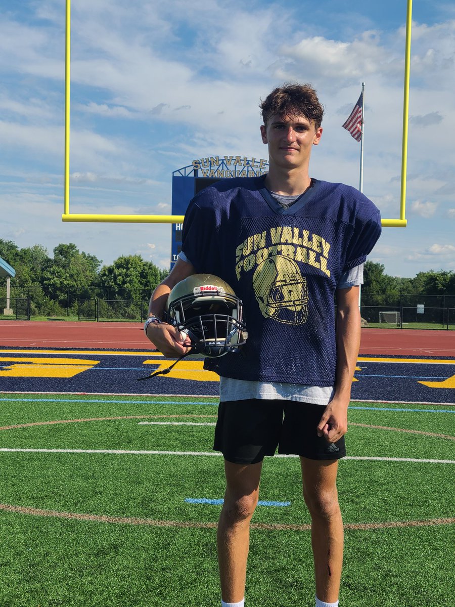 Kevin Steinmetz (@coachsteinmetz) on Twitter photo Coaches put this kid on your list of C/O 25's !!
Josh Yanonis 6'3 175lb WR C/O 25
<a href="/JoshYanonis/">Josh Yanonis</a> Sun Valley HS.
Great speed & hands!
@PRZPAvic
<a href="/SportsByBLinder/">Brian Linder</a> <a href="/PaFootballNews/">Pennsylvania Football News</a> <a href="/PAPrepsRivals/">PA Preps</a> <a href="/CaryMoyer/">Cary Moyer D2π.com PSAC Columnist</a> <a href="/SValleyFootball/">Sun Valley Football</a> Coaches put this kid on your list of C/O 25's !!
Josh Yanonis 6'3 175lb WR C/O 25
<a href="/JoshYanonis/">Josh Yanonis</a> Sun Valley HS.
Great speed & hands!
@PRZPAvic
<a href="/SportsByBLinder/">Brian Linder</a> <a href="/PaFootballNews/">Pennsylvania Football News</a> <a href="/PAPrepsRivals/">PA Preps</a> <a href="/CaryMoyer/">Cary Moyer D2π.com PSAC Columnist</a> <a href="/SValleyFootball/">Sun Valley Football</a>