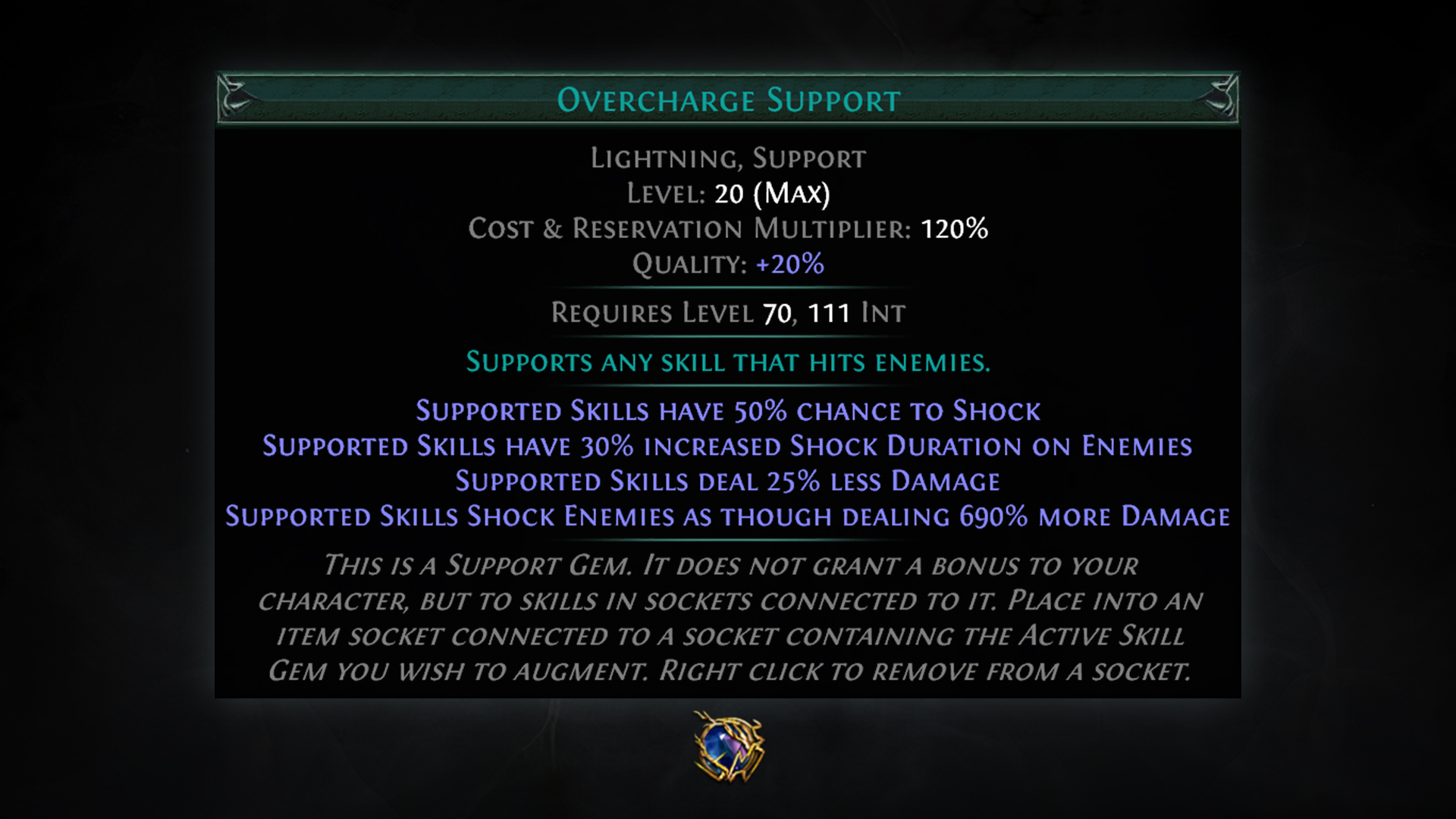 Support gem. Poe skill gems red.