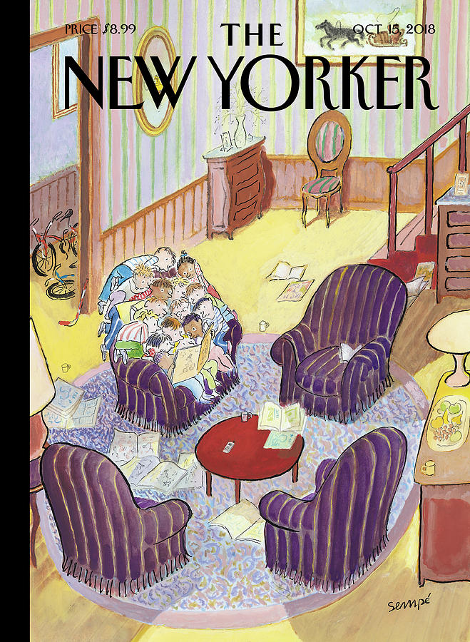 CyrilPetit's tweet photo. Jean-Jacques Sempé vient de mourir à 89 ans. Il était le père du "Petit Nicolas" avec René Goscinny. Mais il avait aussi réalisé plus de 110 couvertures du prestigieux "New Yorker".  En voici quatre. https://t.co/GqrxiPA03X