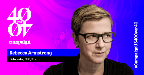CampaignLiveUS's tweet photo. Rebecca Armstrong, North, has earned a spot on this year’s 40 over 40 list. Congratulations! #Campaign40over40 https://t.co/zUw5dWhLWE https://t.co/5wYsPEOKEe
