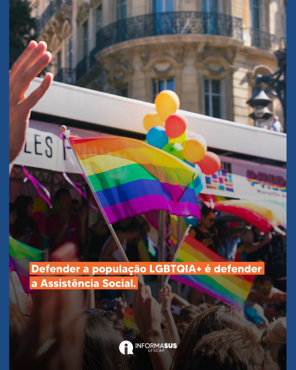 informasus's tweet photo. A população #LGBTQIA+ encontra-se vulnerável quanto à proteção dos seus direitos humanos. A garantia destes depende muito da atuação da #assistenciasocial. Quer saber mais? Acesse: https://t.co/lwAdNhWGdW 👩‍💻 https://t.co/F8utuDjKqC