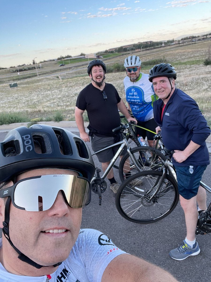 WCATech's tweet image. Always good to mix in a little exercise during a work trip! #WCATech President Peter Fidler enjoyed a ride during @TheITNation Evolve in Denver with Kirk Paulsen of OnCall IT, Michael Pickreign of @tech42llc and Jack Smith of initialIT. 🚴🏼