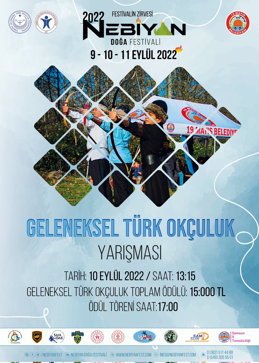Geleneksel Türk Okçuluk Yarışları #NebiyanFest 'de
#Nebiyan #Samsun #19Mayıs #Engiz