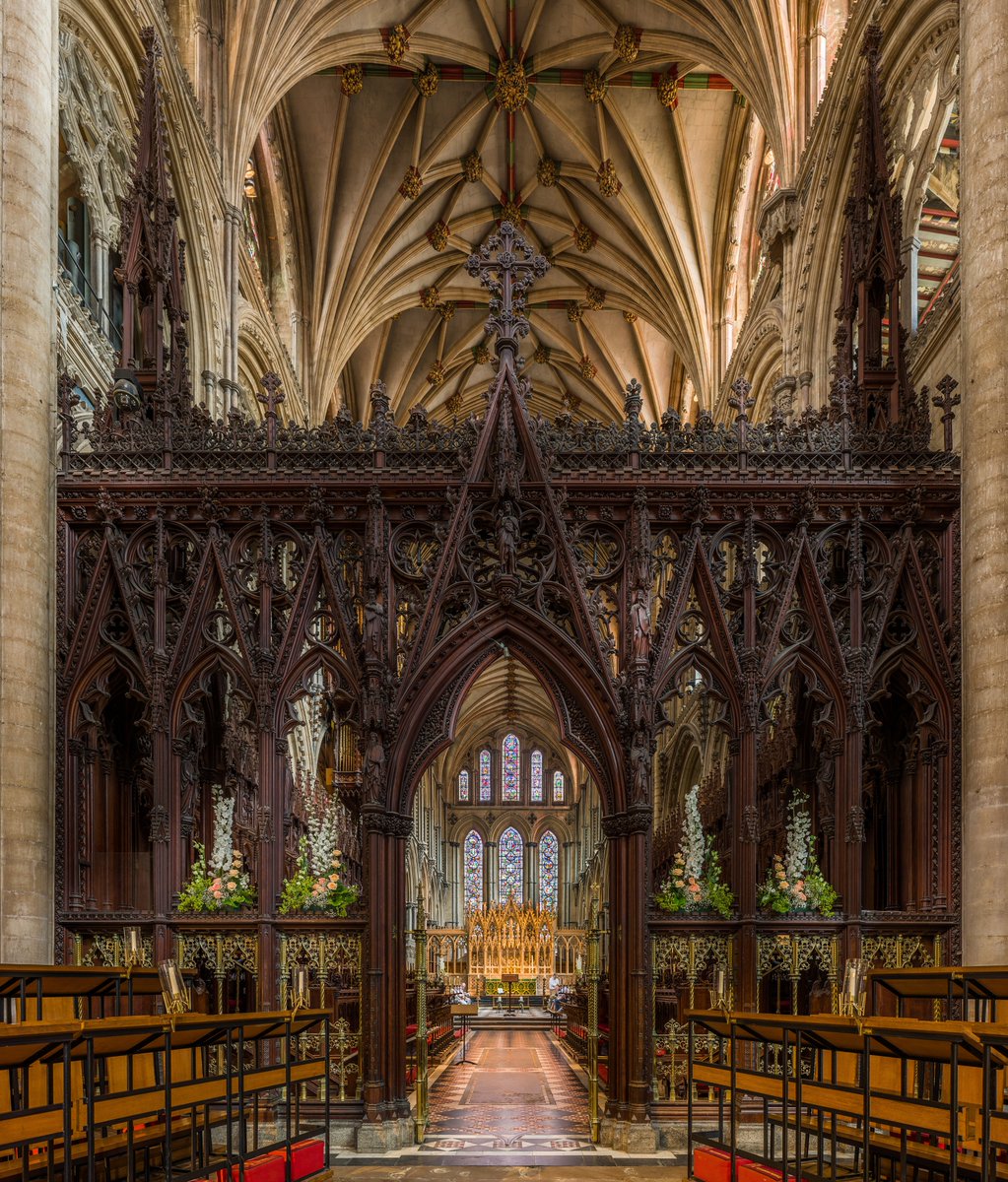 NoTrueScotist's tweet photo. The Gothic rood screen of Ely Cathedral. https://t.co/9np9x6AXYM