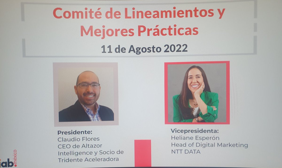 ClaudioFloresT's tweet photo. Ya estamos en la sesión del Comité de Lineamientos y Mejores Prácticas de @IABMexico. Hoy el tema es "Omnicanalidad. Evolución y transformación digital" presentado por Luz Castillo, Directora de Cuentas de @epadigital https://t.co/ePgCElAora