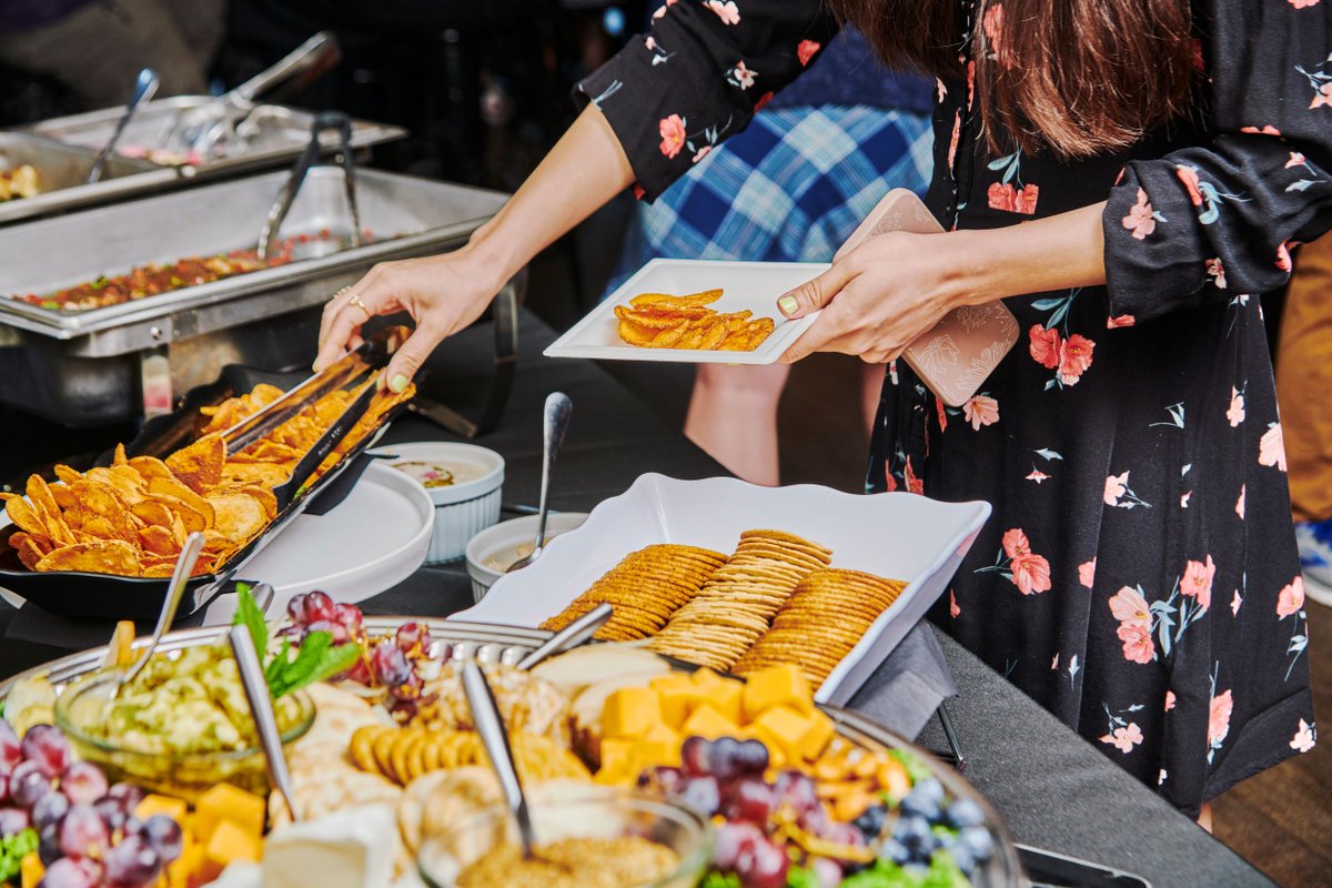 Planning a late-summer get-together? We’d love to host you here at The 1942 Room! With a special catering menu, your own private bar and bathrooms, and full A/V capabilities, this space is an excellent choice for a party.