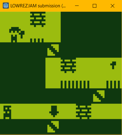 LemonGlue2004's tweet photo. It's nearly ready! I'm really excited to submit this for the #lowrezjam! I managed to make some fun and  challenging levels, and I hope people enjoy them when it comes out. The game's probably a tad short, it'll probably be 15-20 levels, but I wasn't expecting it to be massive. https://t.co/MIEHPf6n9v