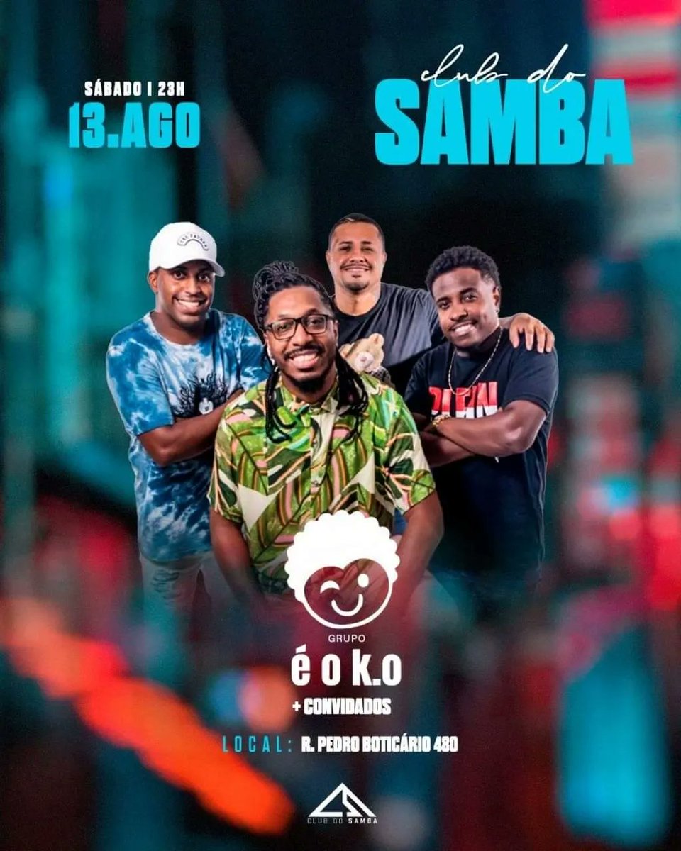 clubdosambaa's tweet photo. Neste sábado!!
Todos FREE até 00h30 + 01 dose de GIN pra ELAS 🔥💃🏾
#vemproclub #clubdosamba https://t.co/Z6WgKjmChL