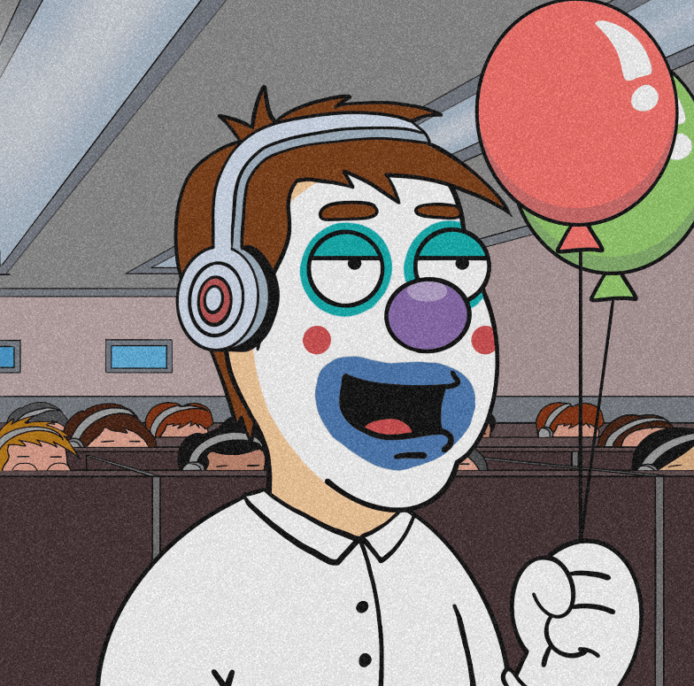 Diskrypto's tweet photo. @LifesAJoke_NFT #LifesAJoke #Clown #clownstory
Do you know Julian story?
"Julian is a shady telemarketer who sells vacuum cleaners to random people. he never achieves his business goals but he loves his job and is very proud of it."🤡 https://t.co/sl7l07pmDa