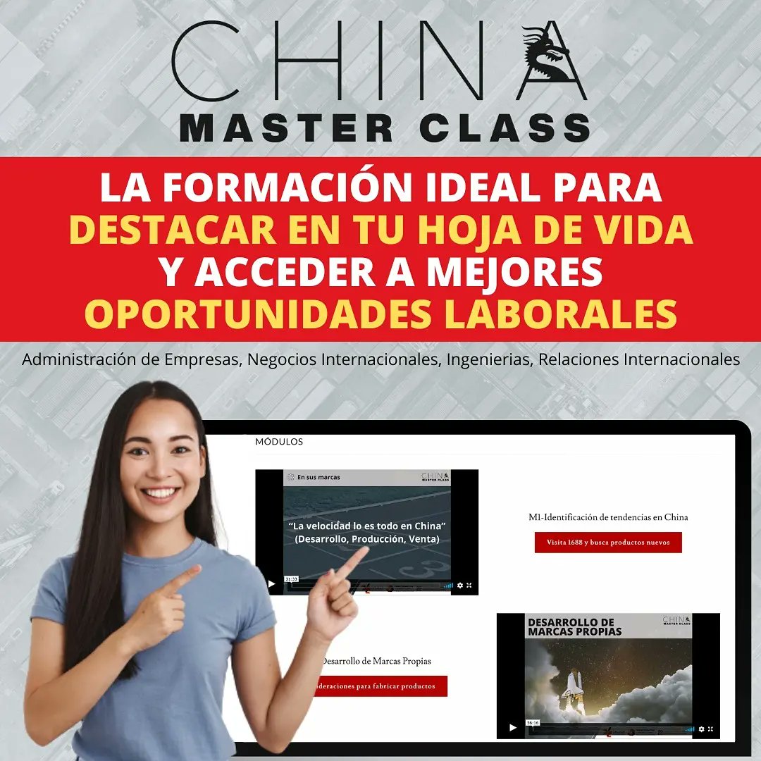 CAMCOLOMBOCHINA's tweet photo. ¿Quieres mejorar tu CV? Participa en #ChinaMasterClass, un curso académico corto que brindará la formación ideal para fortalecer tus conocimientos con🇨🇳 y destacar en tu hoja de vida para acceder a mejores oportunidades laborales.
Regístrate https://t.co/s26mbIIg3x https://t.co/4cK8uQZF9X