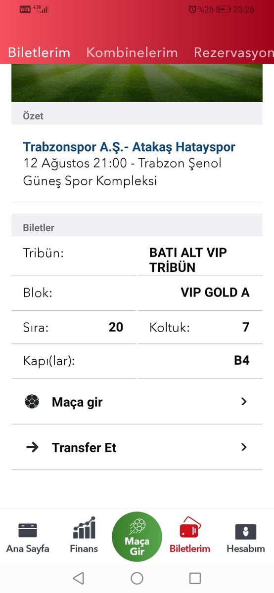 #TrabzonsporlularTakiplesiyor 
#trabzonsporbilet 
Elimde bir âdet vip bilet bulunmaktadır gişe fiyatı altında devredelicektir.