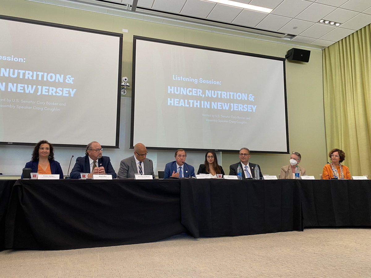 Glad to co-host a listening session with @SenBooker today, bringing New Jersey stakeholders together to lend their perspectives to a national conversation led by @POTUS that will undoubtedly shape a better path forward for food secure communities. 