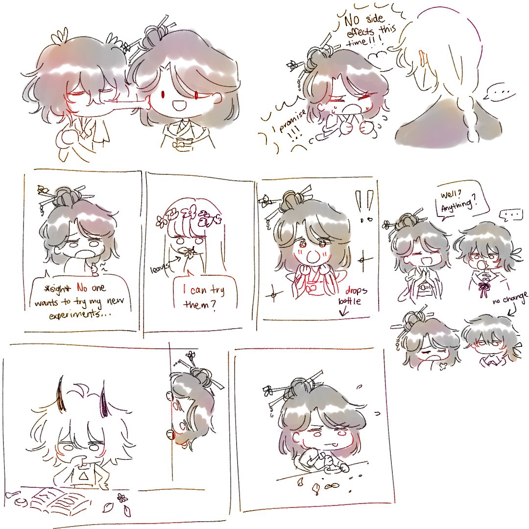 glg made genshin ocs and i doodled as many of them as i can with mine ♡♡