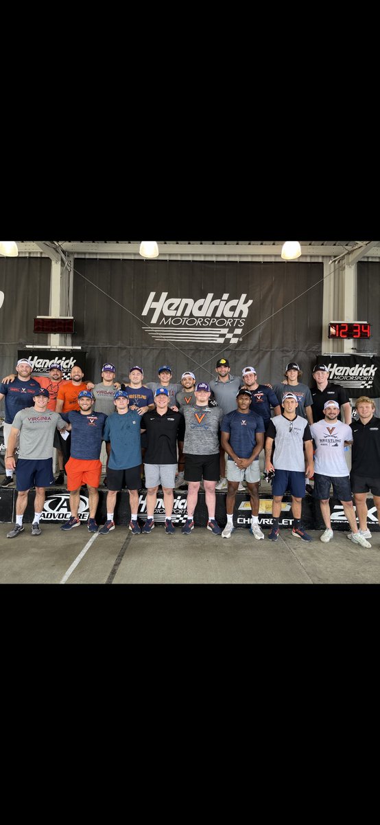 What a day ⁦<a href="/UVAWrestling/">Virginia Wrestling</a>⁩ had with ⁦<a href="/TeamHendrick/">Hendrick Motorsports</a>⁩ today! Learned a lot and had a ton of fun. What a great organization!!! ⁦<a href="/TrentPaulson/">Trent Paulson</a>⁩ ⁦<a href="/TP2USA/">Travis Paulson</a>⁩