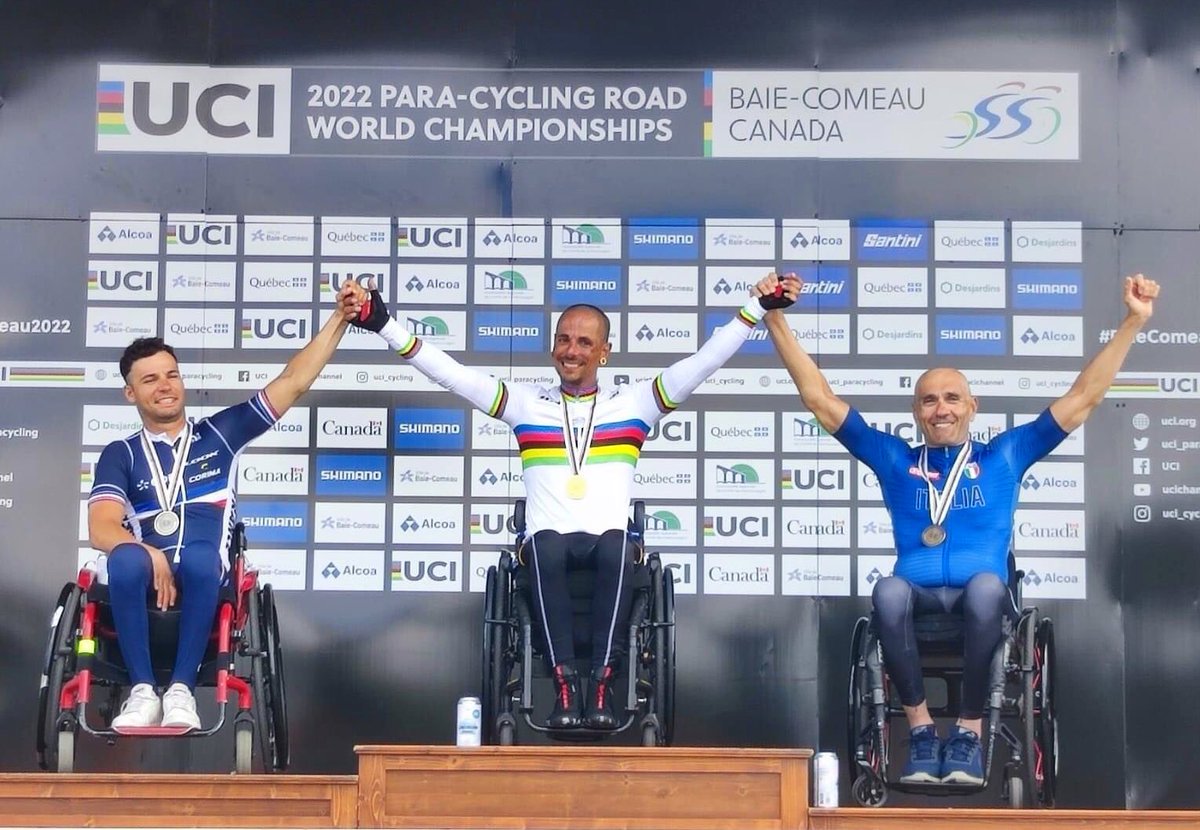 Joan Carles Calbet (@jccalbet) on Twitter photo El handbiker de #Viladecans Sergio Garrote s’ha proclamat Campió del Món de ciclisme adaptat en la prova disputada al Quebec.
Enhorabona <a href="/sergiohandbiker/">𝕊𝕖𝕣𝕘𝕚𝕠 𝔾𝕒𝕣𝕣𝕠𝕥𝕖</a>!!
👏👏👏👏
Et volem veure per Viladecans lluint el maillot amb l’arc de Sant Marti 🌈🌈🥇 #AmVaixadors El handbiker de #Viladecans Sergio Garrote s’ha proclamat Campió del Món de ciclisme adaptat en la prova disputada al Quebec.
Enhorabona <a href="/sergiohandbiker/">𝕊𝕖𝕣𝕘𝕚𝕠 𝔾𝕒𝕣𝕣𝕠𝕥𝕖</a>!!
👏👏👏👏
Et volem veure per Viladecans lluint el maillot amb l’arc de Sant Marti 🌈🌈🥇 #AmVaixadors