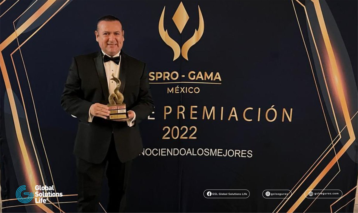 gsl_seguros's tweet photo. Muchas felicidades a nuestro Director Antonio Peñaflor por su reconocimiento en la premiación anual “Reconociendo a los Mejores 2022" 🏆🥇 de #ASPROGAMA Internacional, su pasión, compromiso y liderazgo nos inspira a ¡lograr y rebasar nuestros propios límites! #Celebración #SMNYL https://t.co/bgYywORuG8