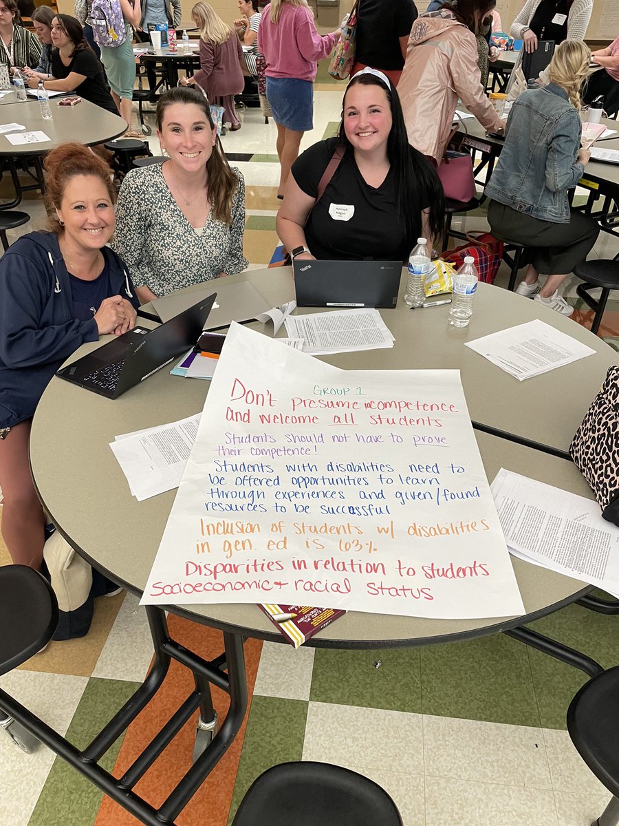 New MCPS teachers participating in a professional learning session about inclusion.