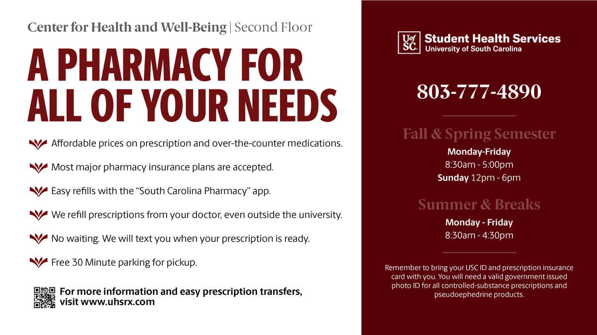 University Health Services UofSC on Twitter "Now is a great time to
