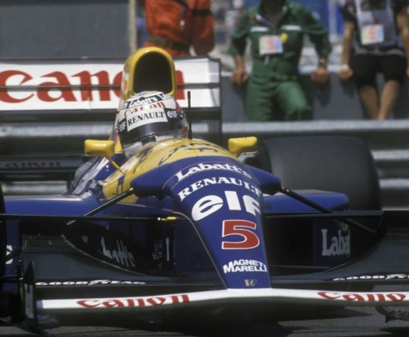 Nigel Mansell and the formidable Williams FW14B won the first five races of the 1992 season.

This domination of course, lead to calls for rule changes and Bernie Ecclestone was leading this, with skinnier tyres being one suggestion to slow down that FW14B.

#F1
