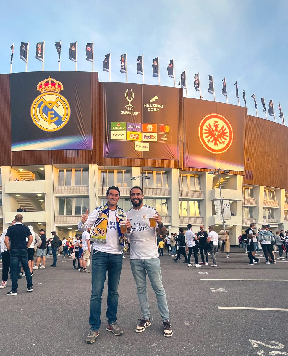 colocrack6's tweet photo. ‘Los Dos’ en Helsinki 🇫🇮. Una final más, ya van 7. !Supercampeones de Europa! #CHAMPION5 #SuperCup #HalaMadrid #7d7 #TicoToni 🏆⚽️⚪️ https://t.co/VhFeFHSccA