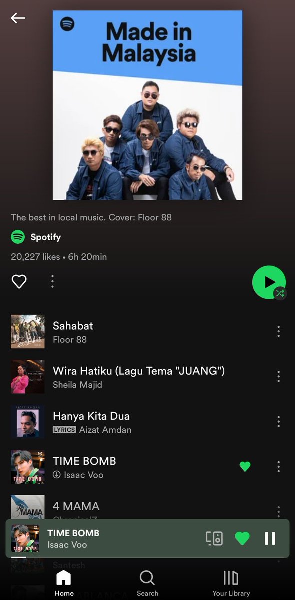 nfarahhhhh_'s tweet photo. ๐ง Time Bomb on Spotify โฑ๏ธ๐ฃโค๏ธ
Malaysia Top 50 Chart โ
Made in Malaysia โ
Latest Pop Song โ
#IsaacVoo #IsaacTimeBomb #TimeBombChallenge
#IN2IT #IN2U #Isaac #IsaacVkm https://t.co/BedW6vyegz