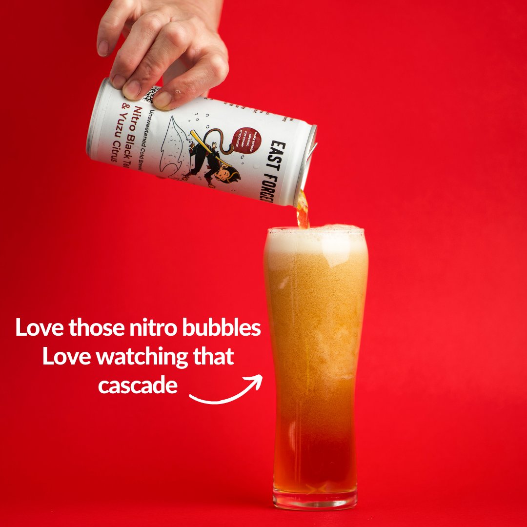 East Forged alcohol free nitro infused tea brews tweet media