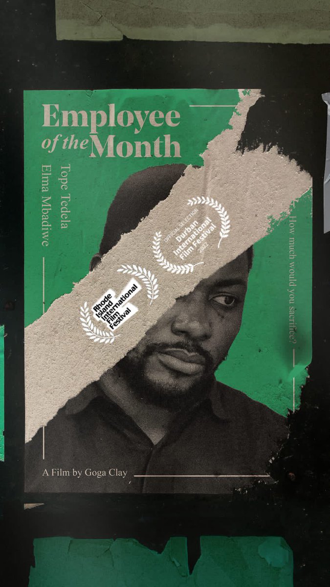 employeefilm's tweet photo. We are looking forward to premiering Employee of the Month tomorrow at Flickers’ 40th Rhode Island International Film Festival tomorrow. @RIFilmFest #Riiff2022 #Nigeriatotheworld 

A short film about the End SARS protests and police brutality in Nigeria by @GogaClay https://t.co/L1eZsKPSxa