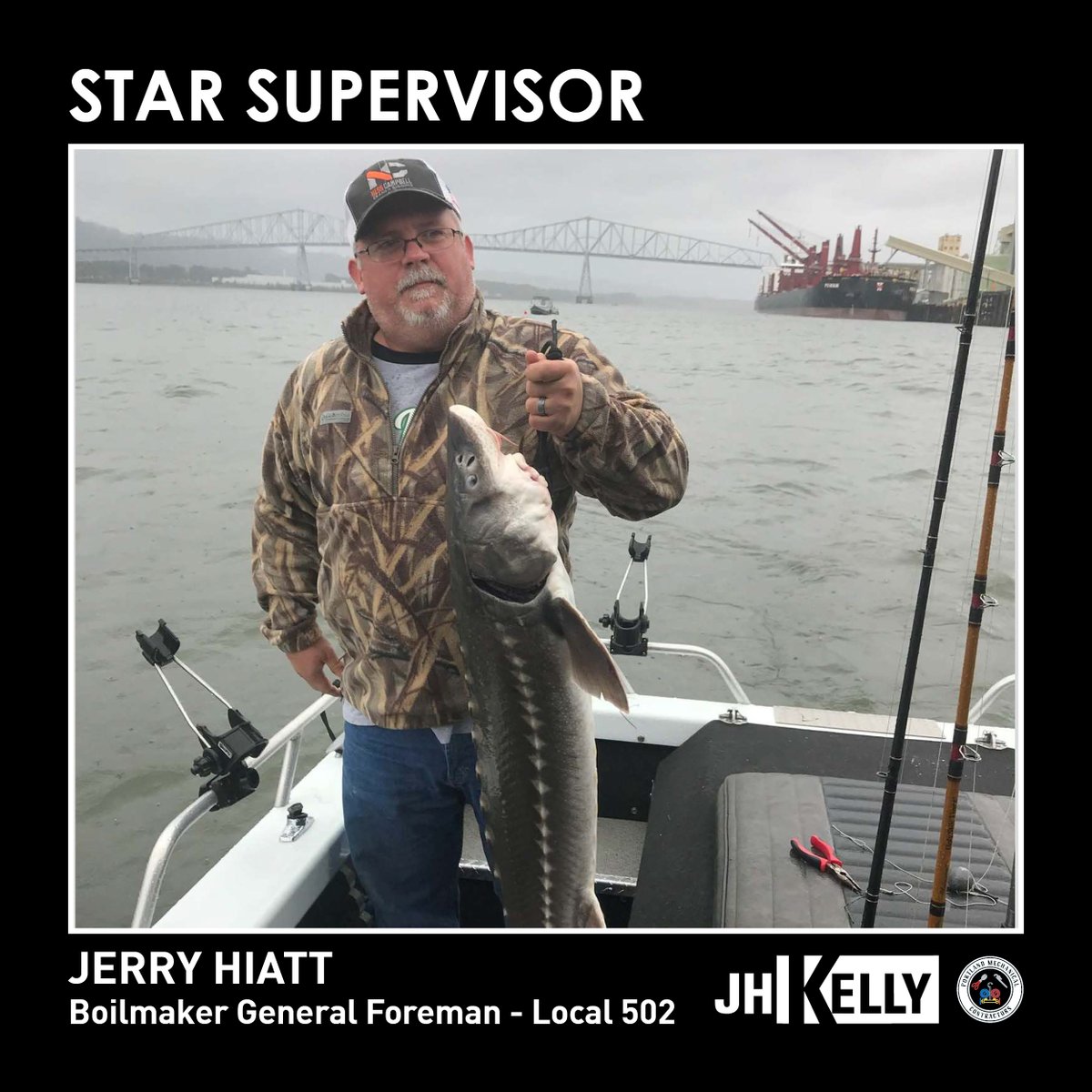 JHKelly1923's tweet photo. Join us in celebrating Star Supervisor winner, JERRY HIATT -  BOILERMAKER - LOCAL 502! 🍀 We're proud to have you on #JHKteamgreen! https://t.co/Ck4C5BT69A #JHKelly #since1923 #StarSupervisor #boilermaker #local502 https://t.co/FRIxaxSosH