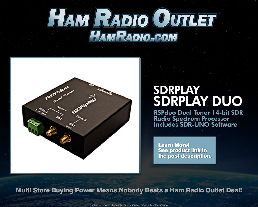 SDRplay Duo RSP Dual Tuner 14-bit SDR Radio Spectrum Processor/Includes SDR-UNO Software 