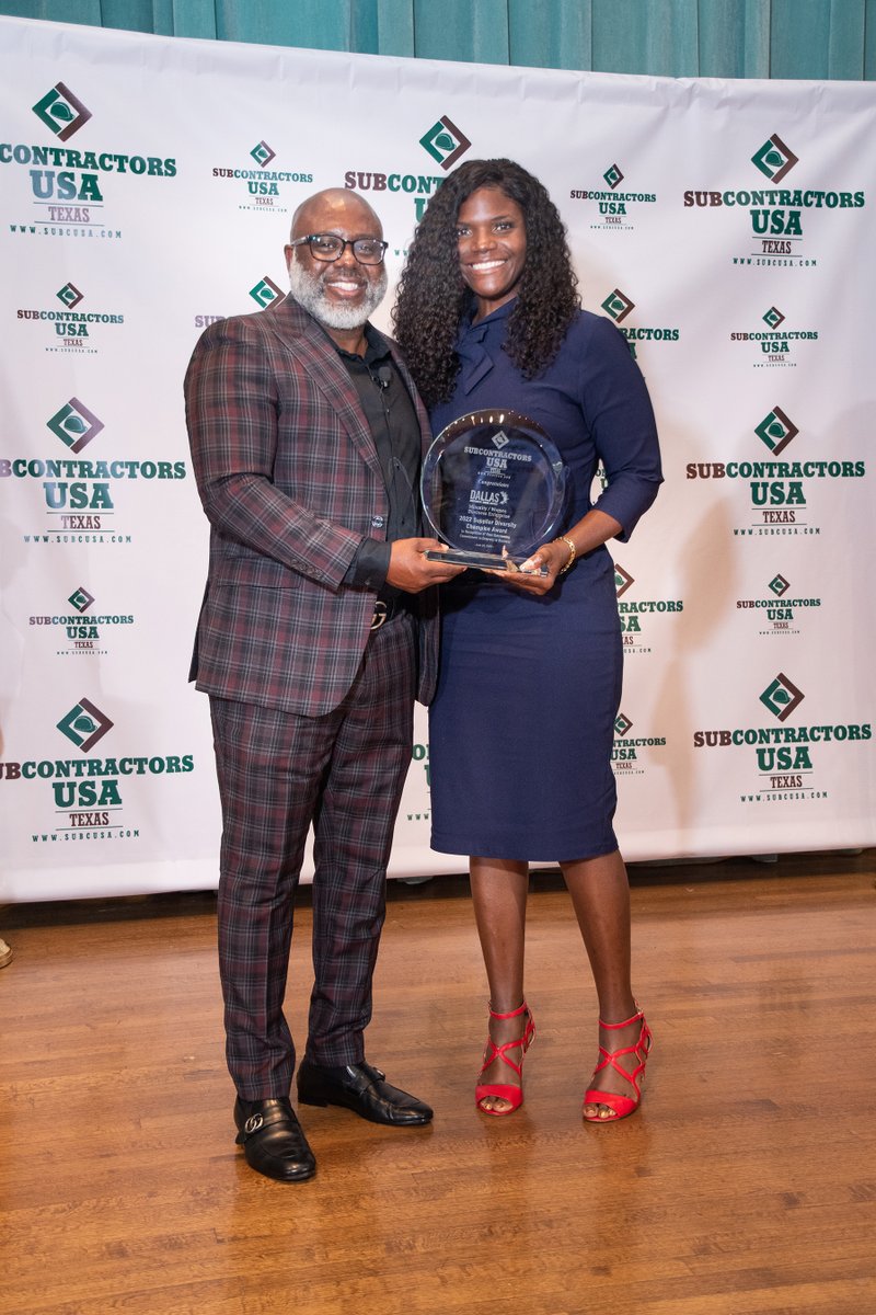 Kudos to @DALLASISDMWBE for receiving the Supplier Diversity Champion Award from <a href="/subcusa_com/">Subcontractors USA</a> for their amazing work of maximizing the participation of minority and women-owned businesses in all phases of the district's purchasing and contracting activities.