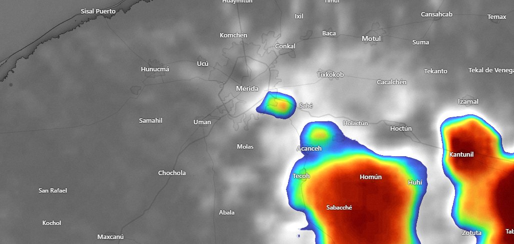 ClimaYucatan's tweet image. ⛈️Ya llegando el hatsa já a #Merida.

No olviden enviar sus reportes.