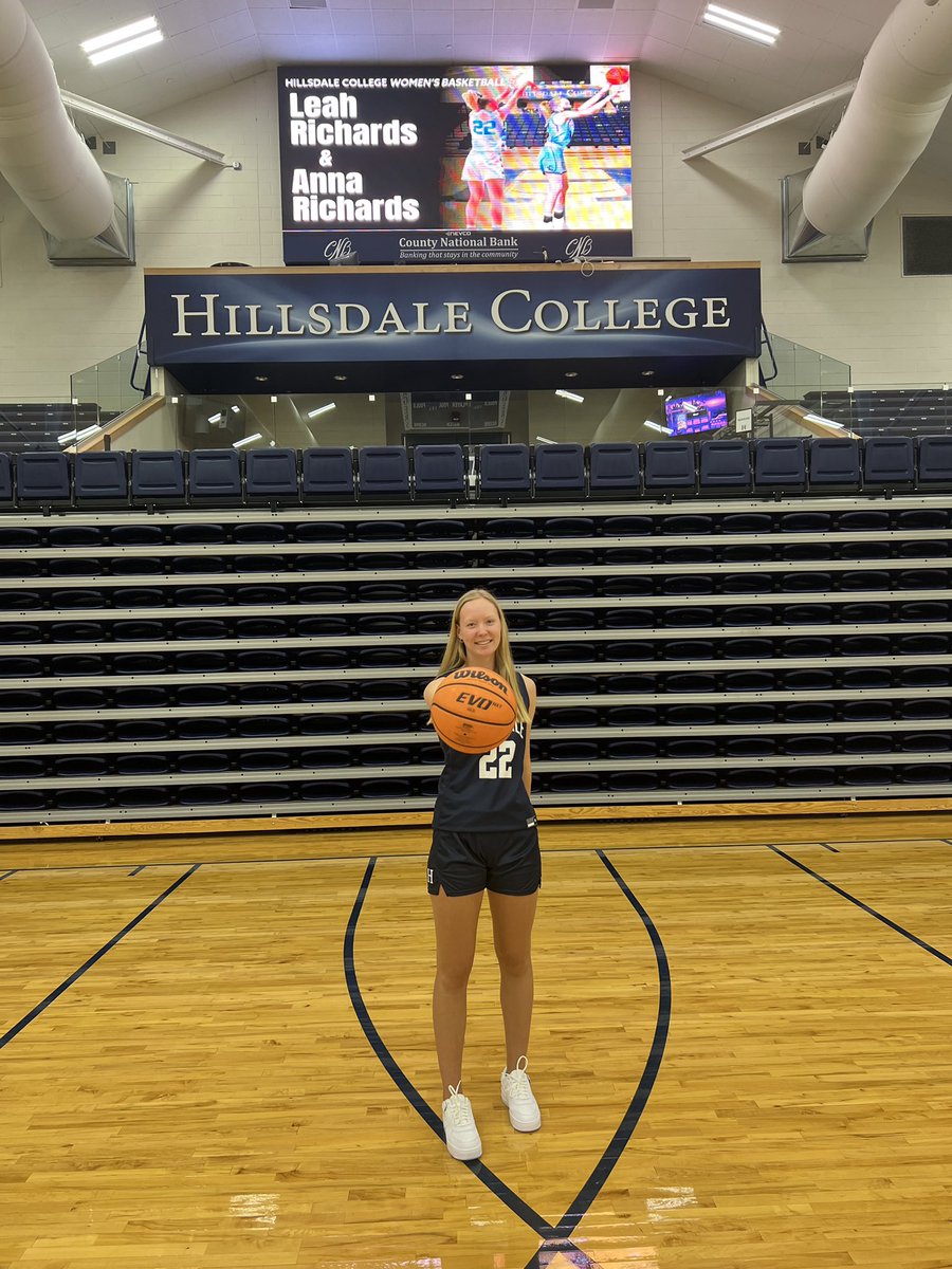 leahrichards_20's tweet photo. After a great visit at Hillsdale College, I am blessed to receive an offer to continue my athletic and academic career at Hillsdale. Thank you for the opportunity! @CKamp15 @briebrennan22 @brookebailey_12 @WestMiDrive2024 @Cougargirlbball https://t.co/9RcoejGhsT