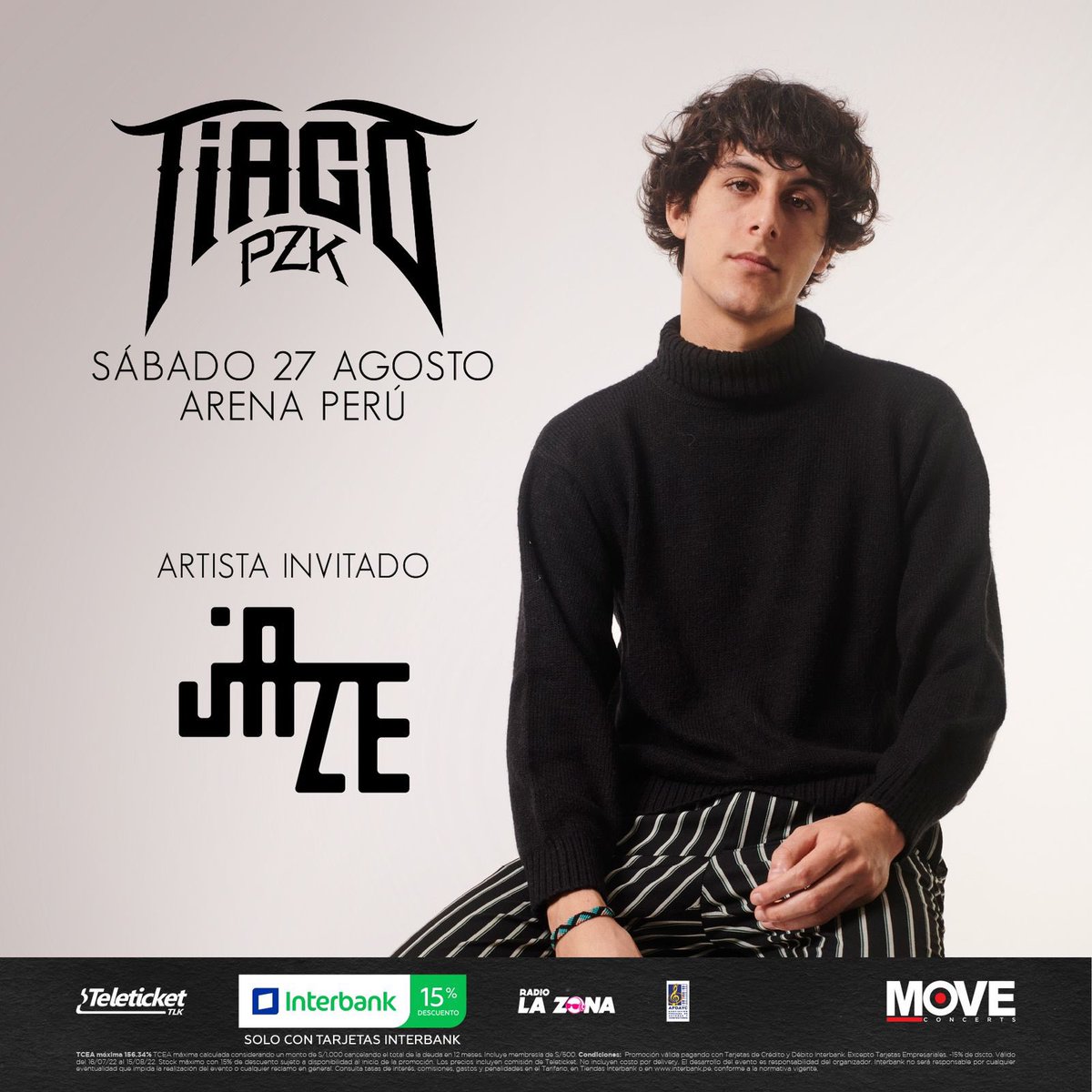 como algunos ya pueden haber visto, en un par de semanas le abrimos el show a mi hermano el Tiago que viene a presentarse x primera vez en nuestras tierras🇵🇪

sera un placer enorme mis bebs
entradas: teleticket.com.pe/tiago-pzk-2022