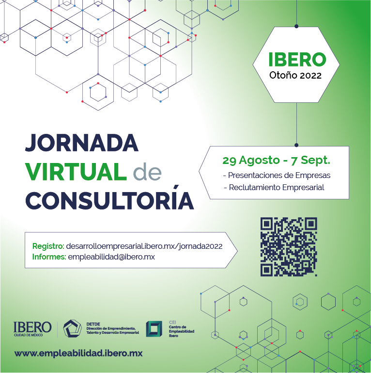 ¿Buscas retos profesionales? ¡Participa en la Jornada Virtual de Consultoría IBERO! Registro bddy.me/3Pj0PR5 

#consultoría #ofertaslaborales #empleo #trabajo