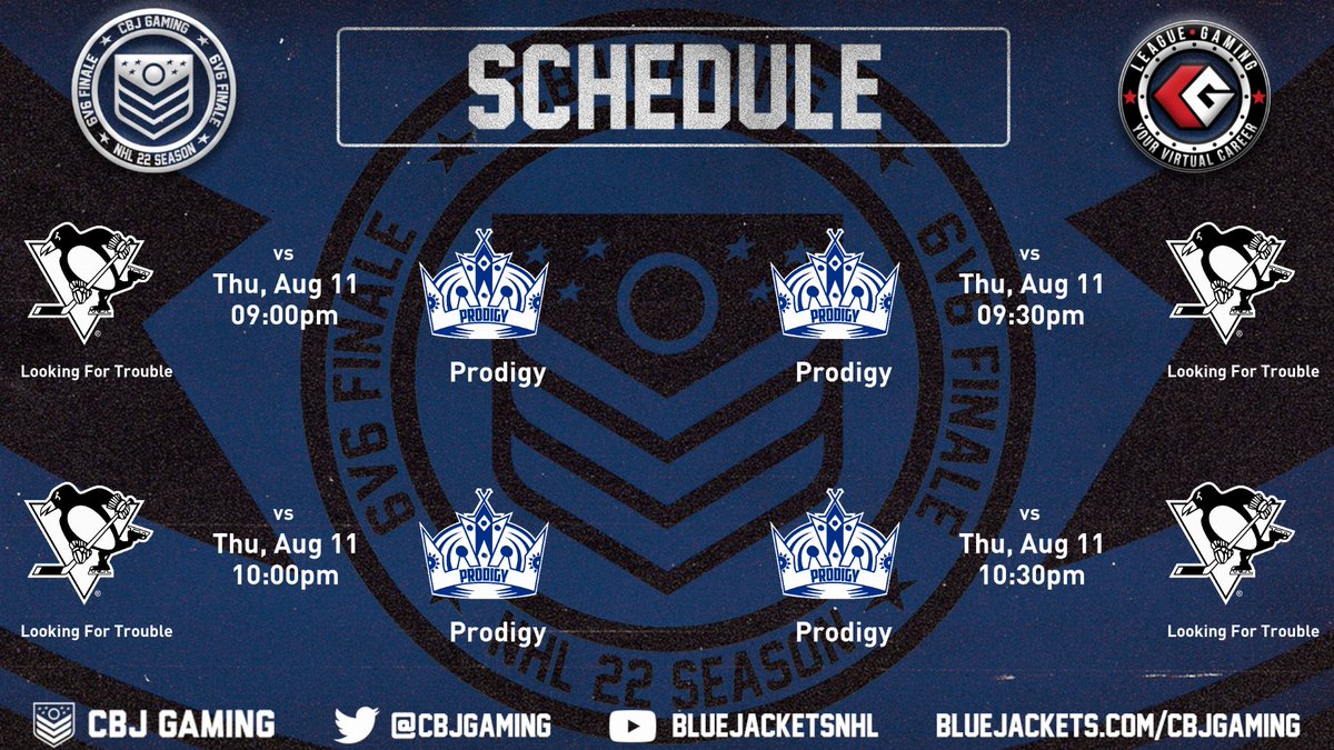 Prodigy (@prodigynhl) on Twitter photo GAMEDAY IN THE <a href="/CBJgaming/">CBJ Gaming</a> 6v6 PLAYOFFS! ๐ฎ
Semi-Finals:
โฐ 9pm EST
๐ @LFT6s (Best of 5)
๐บ twitch.tv/polgz GAMEDAY IN THE <a href="/CBJgaming/">CBJ Gaming</a> 6v6 PLAYOFFS! ๐ฎ
Semi-Finals:
โฐ 9pm EST
๐ @LFT6s (Best of 5)
๐บ twitch.tv/polgz