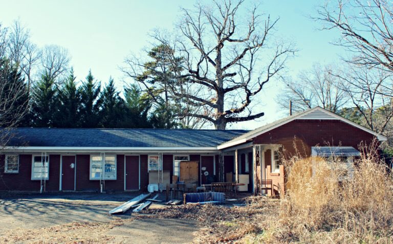 This is where we hope to setup shop. We desperately want to turn the old Shady Rest Motor Lodge into studios, workshops &amp; home for the wyrd.