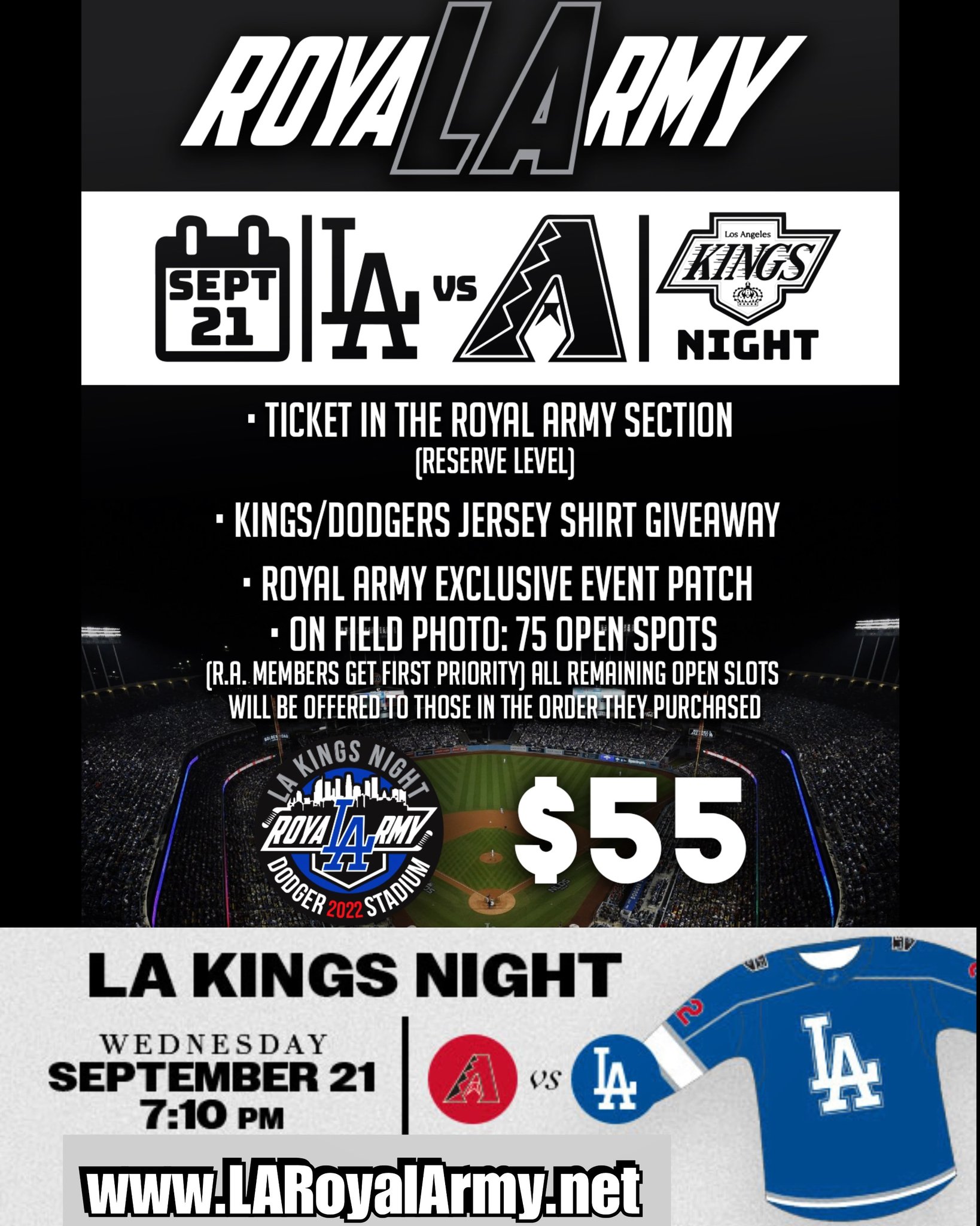 Dodger Night for LA Kings La kings, La kings hockey, Dodgers