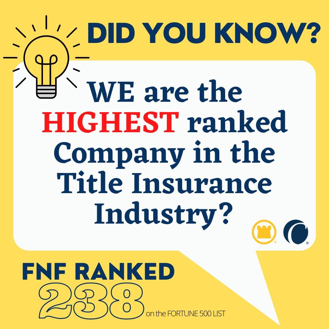 TitleInsMA's tweet photo. OUR Growth is YOUR Growth.  We are the highest ranked company in the #TitleInsurance Industry. OUR agents are our backbone and we are grateful for YOUR continued trust and loyalty.  We collectively issue more title ins. policies than any other title company in the United States. https://t.co/jx5fZXYX09
