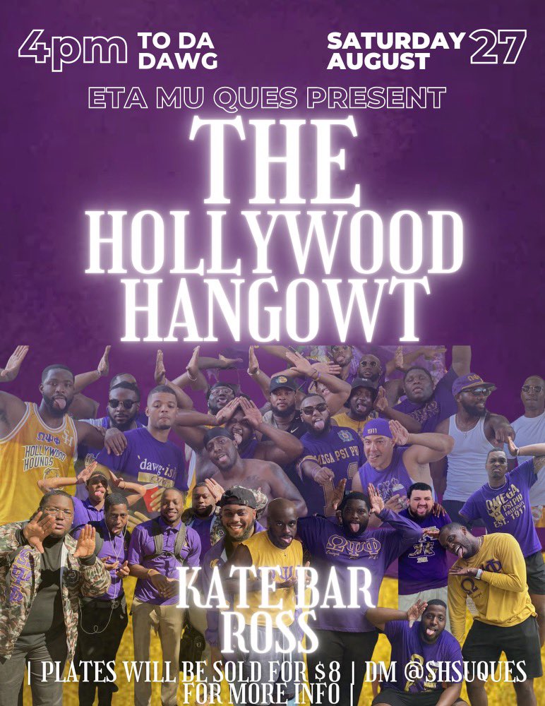 SHSUQues's tweet photo. Let’s bring some Hollywood to welcome week 🐾 come Hangowt with Da Bruhz at our first annual Hollywood Hangowt 🐶
#SHSUWelcomeWeek2k22 #SamQUEston #HΩLLYWΩΩD #SSSO #AbundanceOfOil https://t.co/pzgoka6RP3