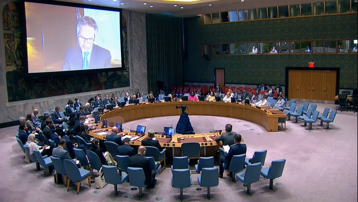 Amb @HoxhaFer urged Russia to 🔹end illegal occupation of #Zaporizhzhia & withdraw troops from nuclear plants and Ukraine 🔹allow inspection by @iaeaorg and implement 7 pillars of nuclear safety & security 🔹allow Ukrainian personnel to perform their tasks w/o threats or pressure