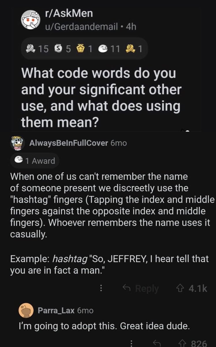 Eclecticakemix's tweet image. Love this! Smart!

#relationship #relationshipcode #forgottenname #smart  #redditaskmen #gerdaandemail #alwaysbeinfullcover #parra_lax