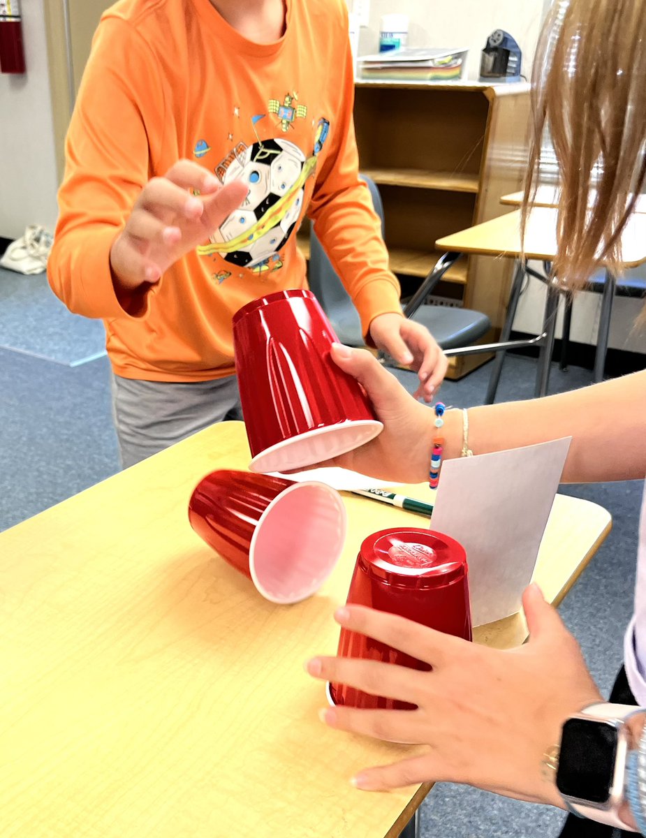 ReneeGoodson7's tweet photo. @mr_Alsheimer you saved us today! My middle schoolers were so tired and their eyelids were heavy during the last hour! I pulled out solo cups and notecards and they found their second wind! CUP DROP was a hit! Twitter for the win! #tcsmsmath #middleschoolmath #algebra1 https://t.co/fNDNc4XlN4