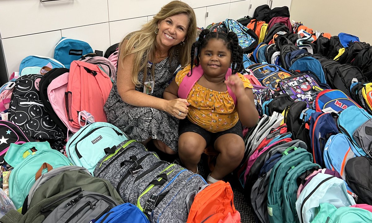 BrowardHealth's tweet image. .@CDTC launched its 2022 Back to School Drive in an effort to collect and fill around 700 backpacks for children with special needs under its care. This week was the first time in 3 yrs that the event took place in person and families participated in several fun activities.
