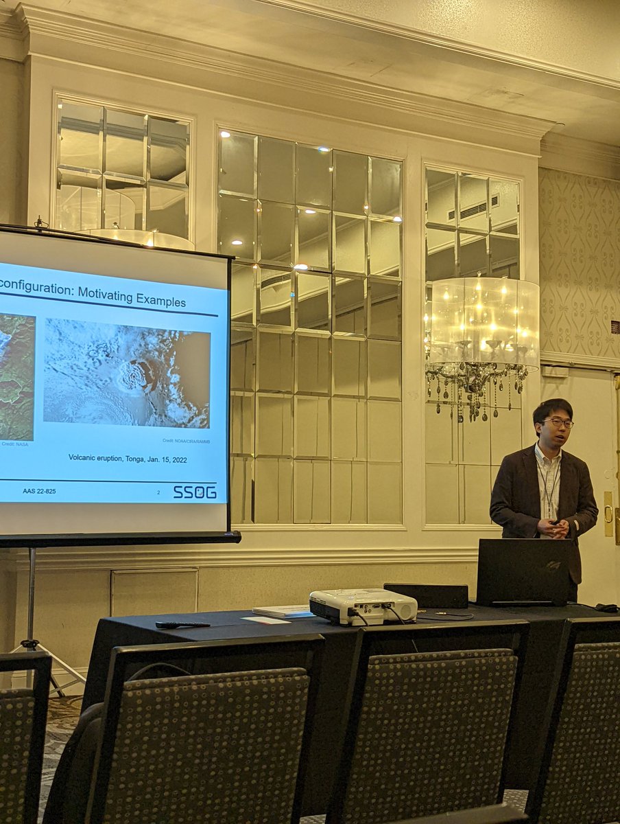 GTssdl's tweet image. Dr. Hang Woon gave SSDL&apos;s last talk of the conference on Maximizing Observations using Satellite Constellation Reconfiguration  🛰️🌎🛰️#Astrodynamics