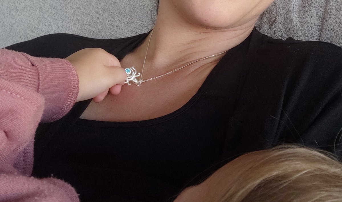 solangefrancois's tweet photo. Dear #MidWinterSecretSanta, I've had lots of compliments on my octopus necklace and both my kids love it, too 🥰 https://t.co/mF92HCdjjd
