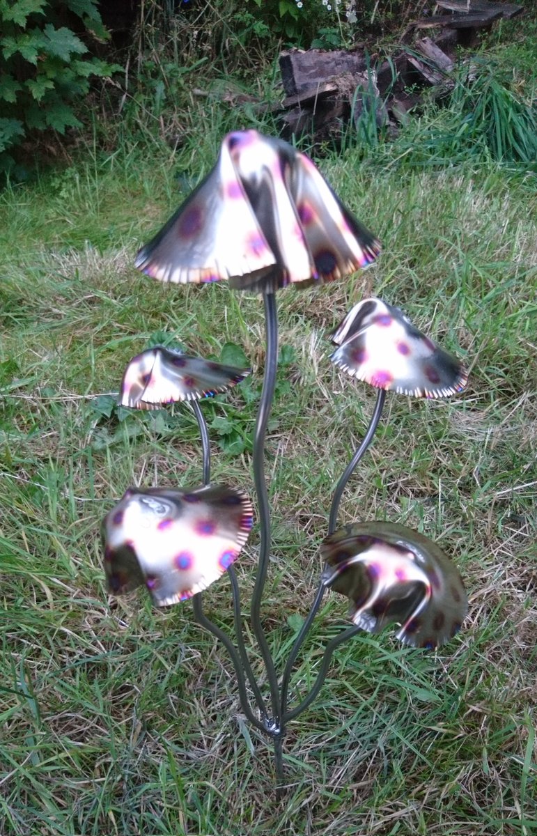 StangerMoore's tweet image. There will be metal mushrooms at #artinthepark #aitp2022 #leamingtonspa :) Wishing every one  love and Light for this weekend