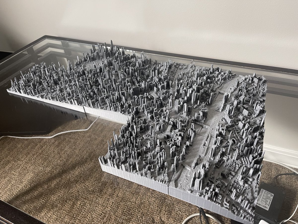 ejsuncy's tweet photo. @UtahEmergency @Esri How about some hi res lidar scans of salt lake valley and Utah valley (including building and metro areas) so I can 3D print the cities 😃. Last I checked Utah metro lidar didn’t have great coverage. This is one I printed from amazing lidar data from @prefsp https://t.co/jjpK8Z3f5U