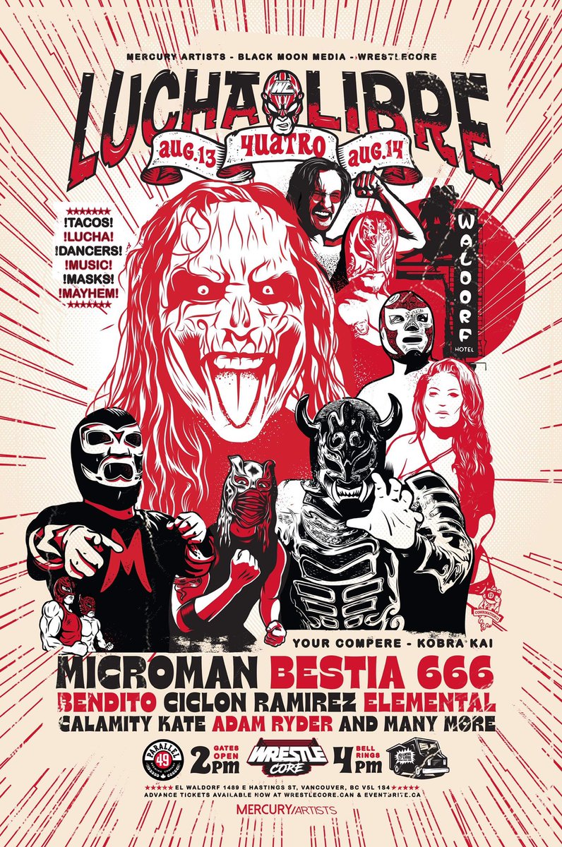 JoeKingReferee's tweet photo. As the head referee for @WrestleCoreRLD I just had the opportunity to review all the matches (card subject to change) for this Saturday and Sunday @TheWaldorfHotel Lucha Libre Spectacular 4 show and I have never been so excited about what’s to come! #LLS4 https://t.co/uQeP9czTA2 https://t.co/PURhlFAr5j