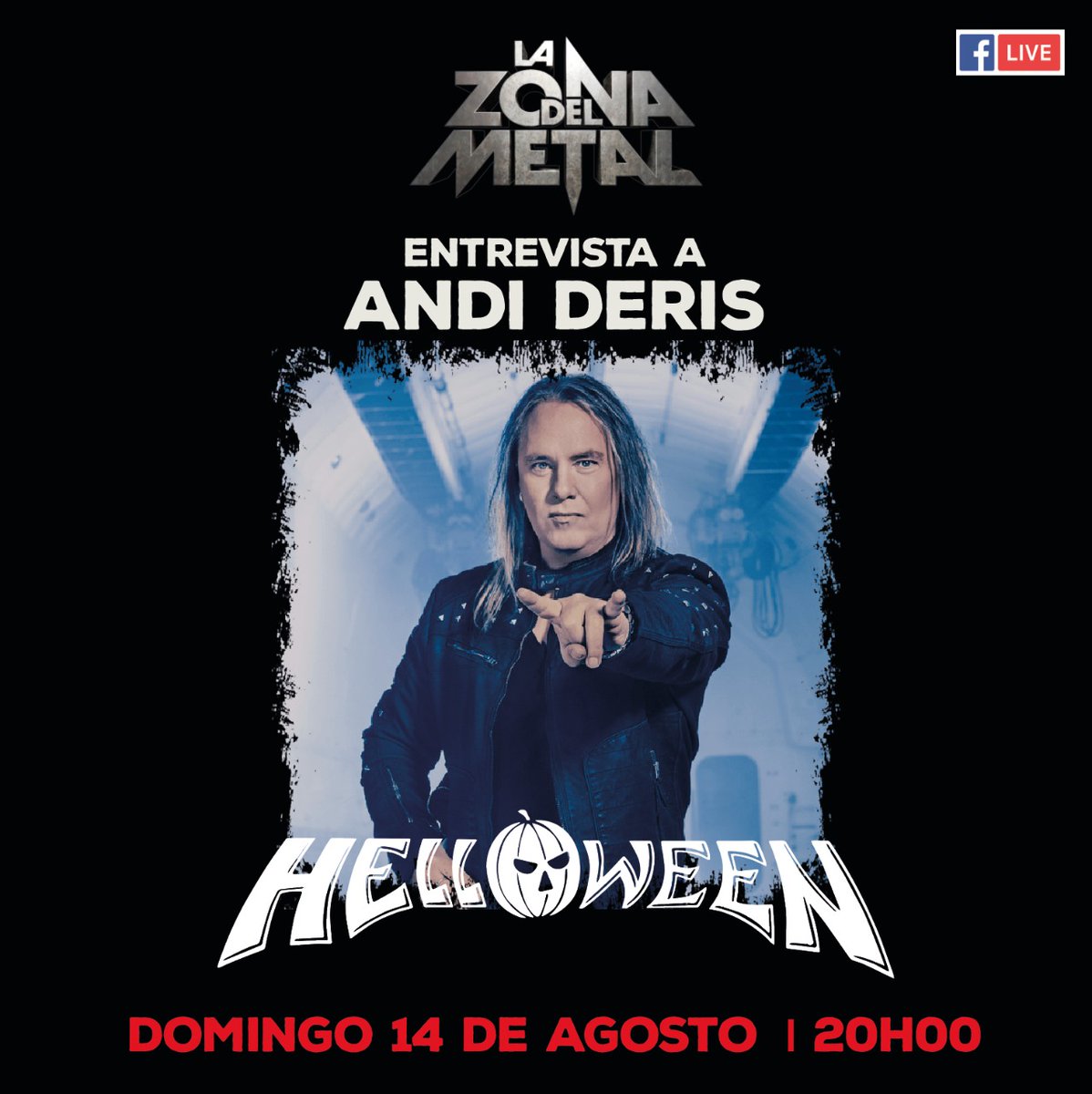 satoparra's tweet photo. Este domingo 14 de Agosto transmitiremos la conversación que hemos tenido con #AndiDeris de @helloweenorg en el fblive de #LZDM a las 20h00. https://t.co/1EPoxk5iB9