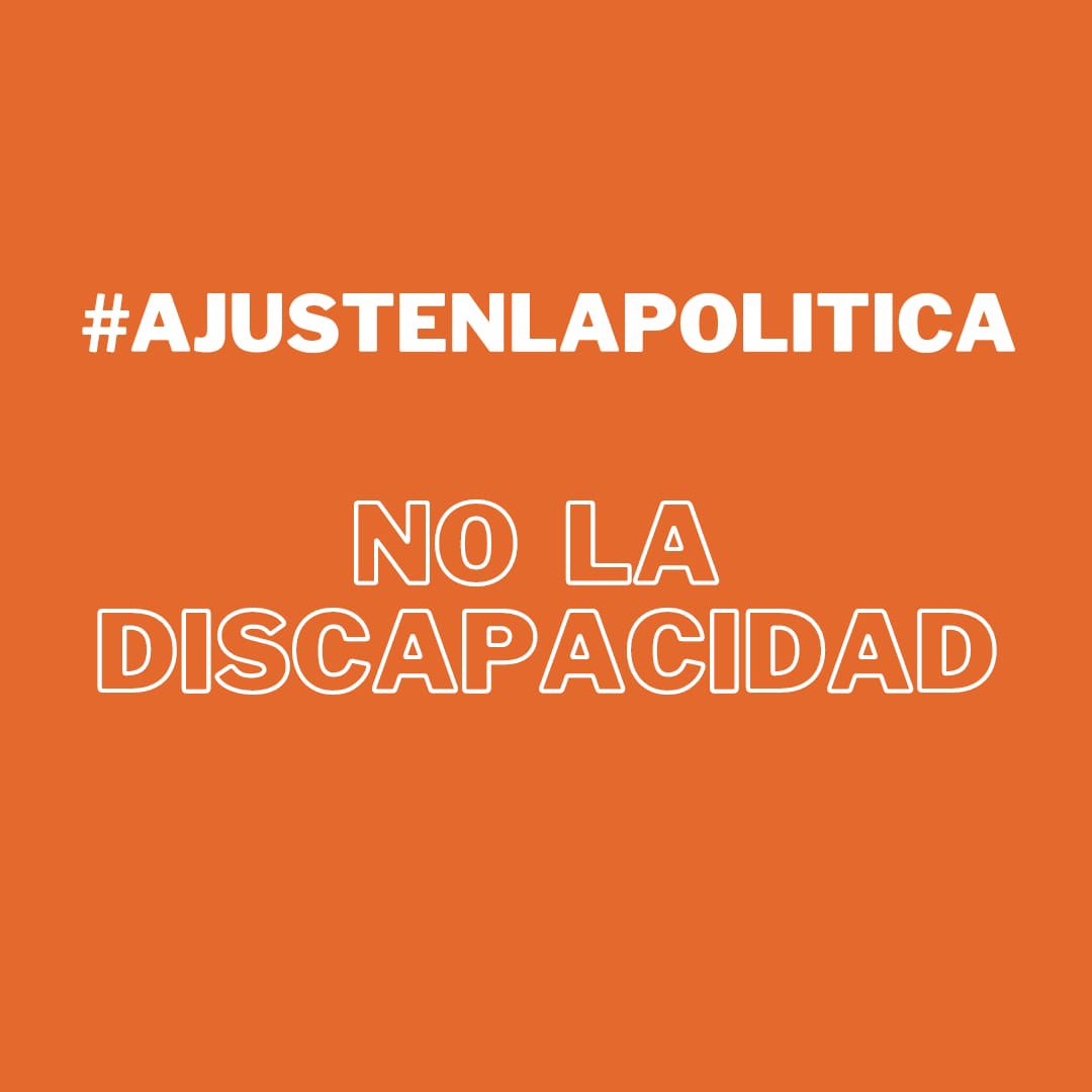 vacuna_me's tweet photo. #AJUSTENLAPOLITICA
 No La Discapacidad https://t.co/6tnIwSmHuI